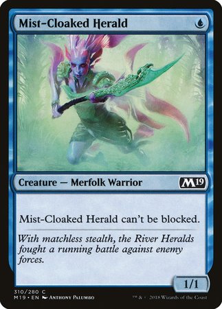 Mist-Cloaked Herald [Core Set 2019] | Event Horizon Hobbies CA