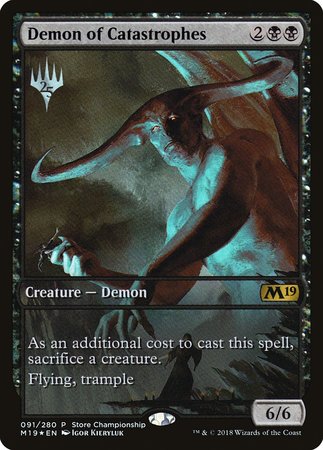 Demon of Catastrophes [Core Set 2019 Promos]