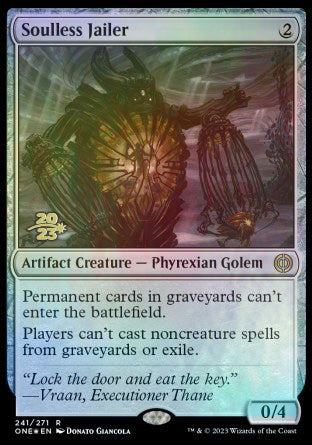 Soulless Jailer [Phyrexia: All Will Be One Prerelease Promos] | Event Horizon Hobbies CA