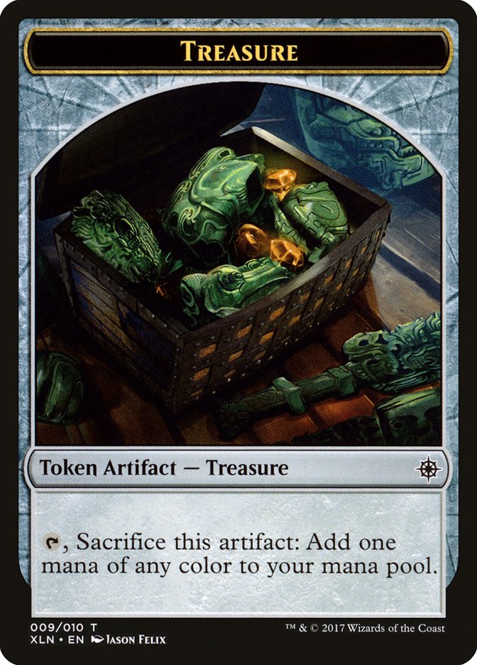 Treasure (009/010) [Ixalan Tokens] | Event Horizon Hobbies CA