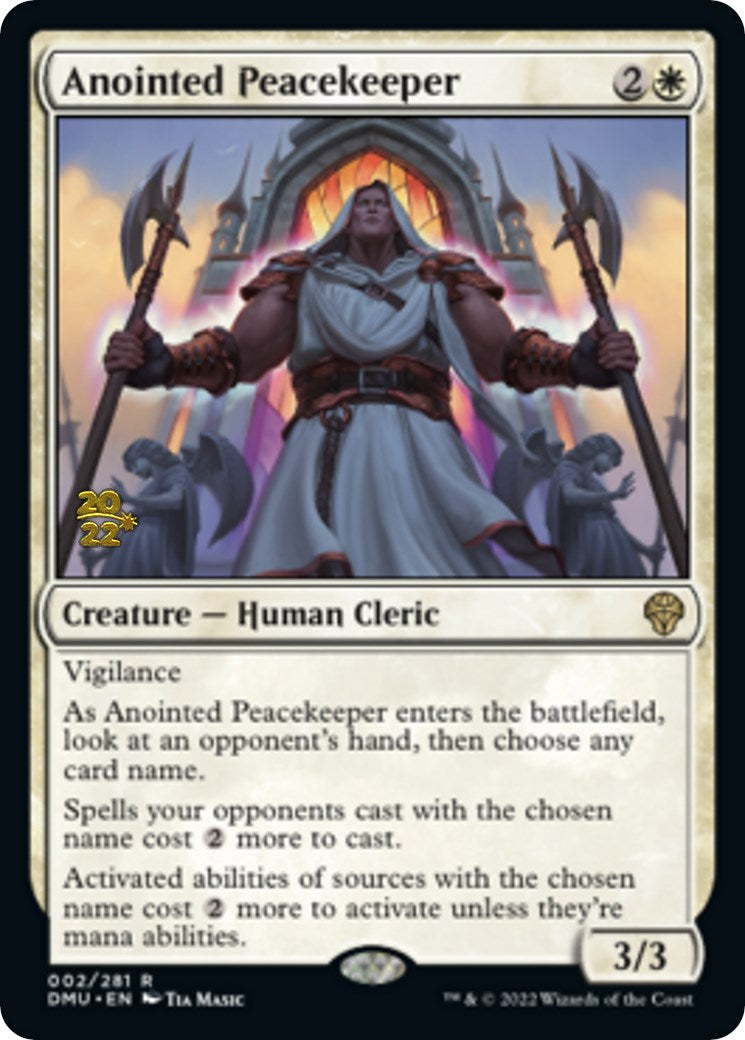 Anointed Peacekeeper [Dominaria United Prerelease Promos] | Event Horizon Hobbies CA