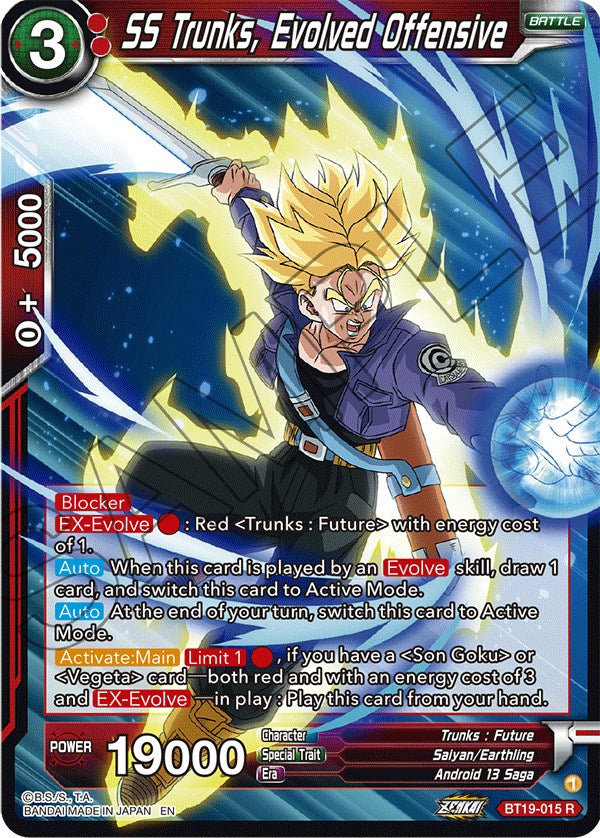 SS Trunks, Evolved Offensive (BT19-015) [Fighter's Ambition] | Event Horizon Hobbies CA