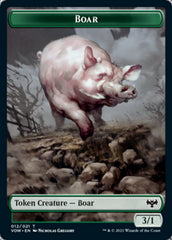 Wolf (011) // Boar Double-sided Token [Innistrad: Crimson Vow Tokens] | Event Horizon Hobbies CA