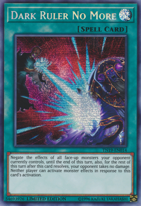 Dark Ruler No More [TN19-EN014] Prismatic Secret Rare | Event Horizon Hobbies CA