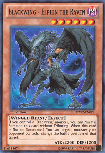 Blackwing - Elphin the Raven [BPW2-EN026] Super Rare | Event Horizon Hobbies CA