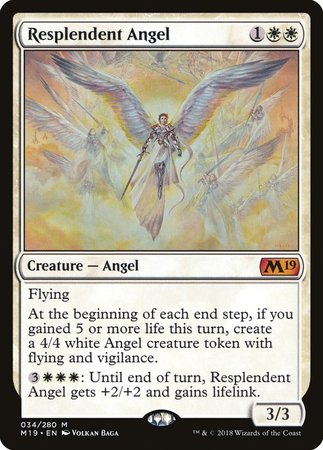 Resplendent Angel [Core Set 2019] | Event Horizon Hobbies CA