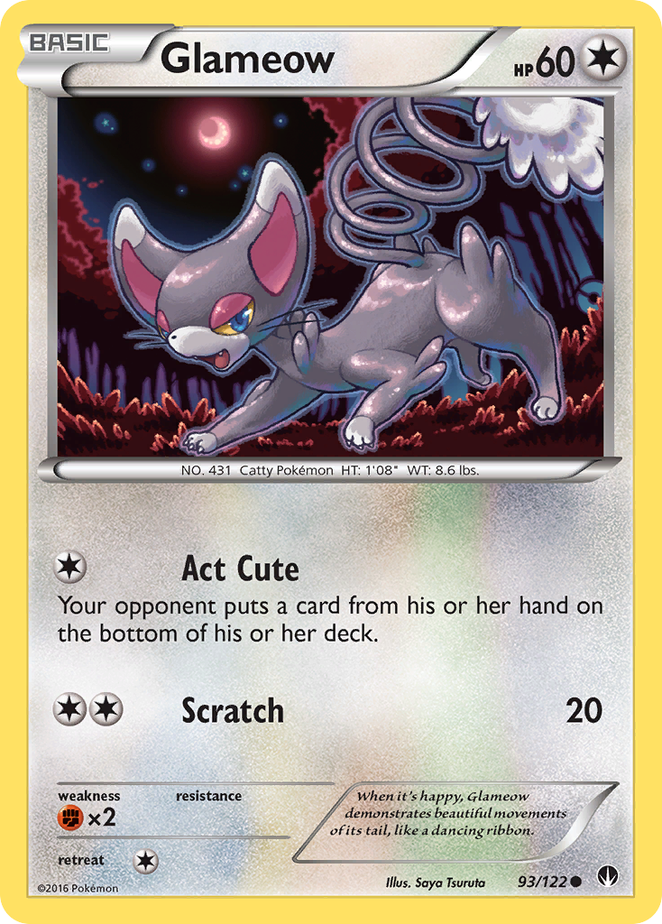 Glameow (93/122) [XY: BREAKpoint] | Event Horizon Hobbies CA