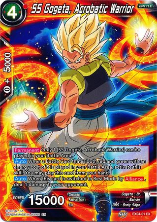 SS Gogeta, Acrobatic Warrior (EX04-01) [Unity of Saiyans] | Event Horizon Hobbies CA