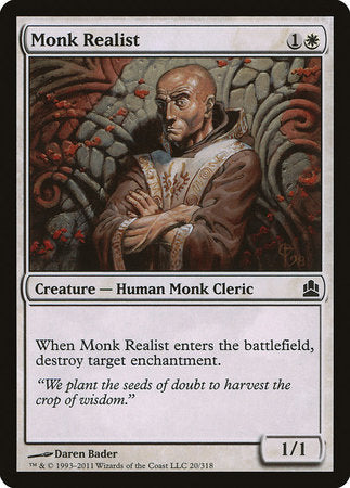 Monk Realist [Commander 2011] | Event Horizon Hobbies CA