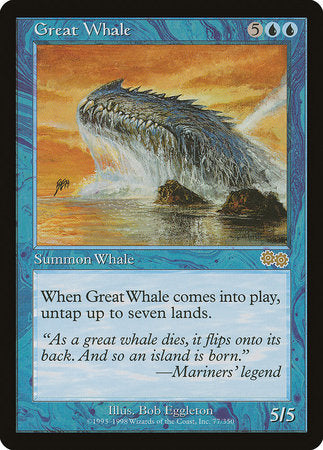 Great Whale [Urza's Saga] | Event Horizon Hobbies CA