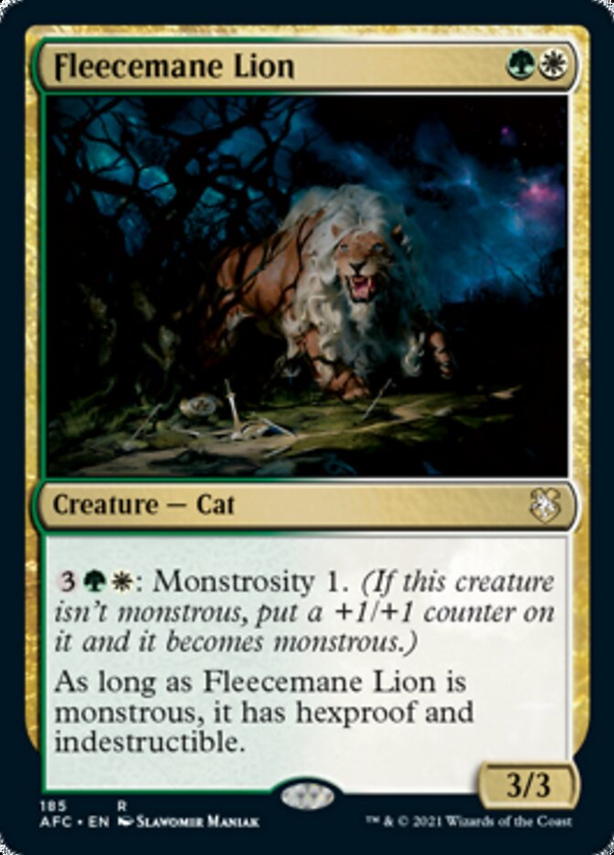 Fleecemane Lion [Dungeons & Dragons: Adventures in the Forgotten Realms Commander] | Event Horizon Hobbies CA