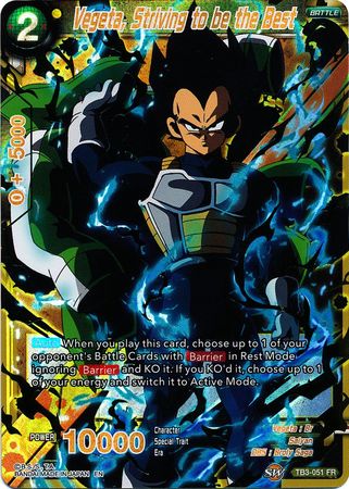 Vegeta, Striving to be the Best (TB3-051) [Clash of Fates] | Event Horizon Hobbies CA