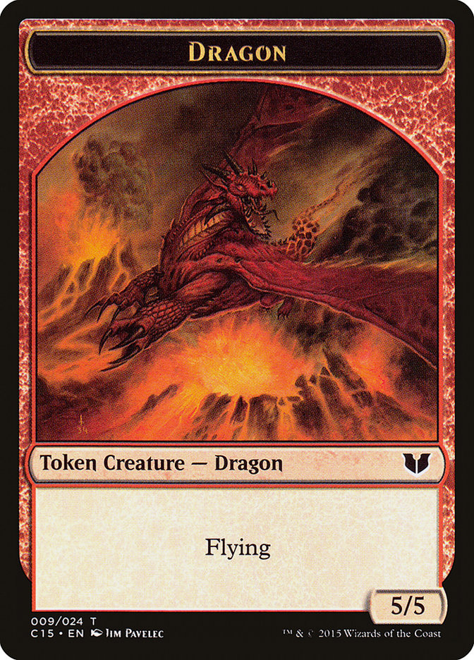 Dragon // Dragon Double-Sided Token [Commander 2015 Tokens] | Event Horizon Hobbies CA