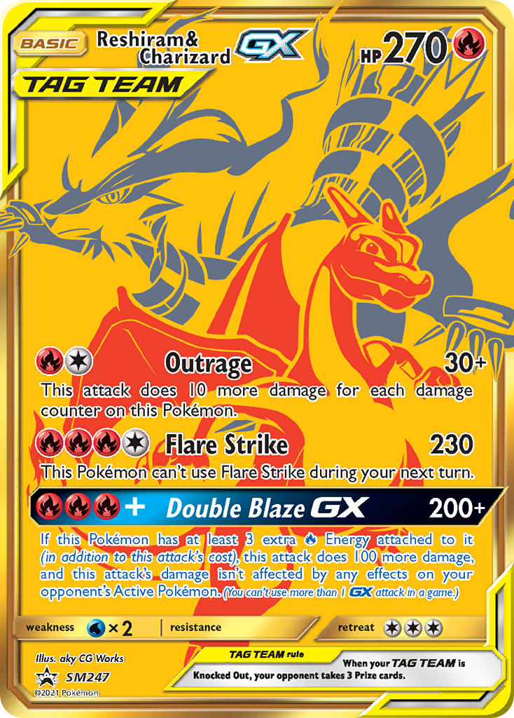 Reshiram & Charizard GX (SM247) (Jumbo Card) [Sun & Moon: Black Star Promos] | Event Horizon Hobbies CA