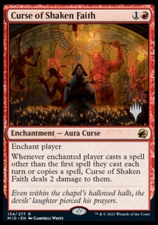 Curse of Shaken Faith (Promo Pack) [Innistrad: Midnight Hunt Promos] | Event Horizon Hobbies CA