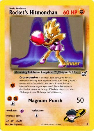 Rocket's Hitmonchan (9) (Jumbo Card) [Best of Promos] | Event Horizon Hobbies CA