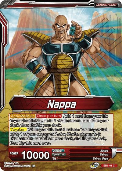 Nappa // Nappa & Saibaimen, the First Invaders (EB1-01) [Battle Evolution Booster] | Event Horizon Hobbies CA