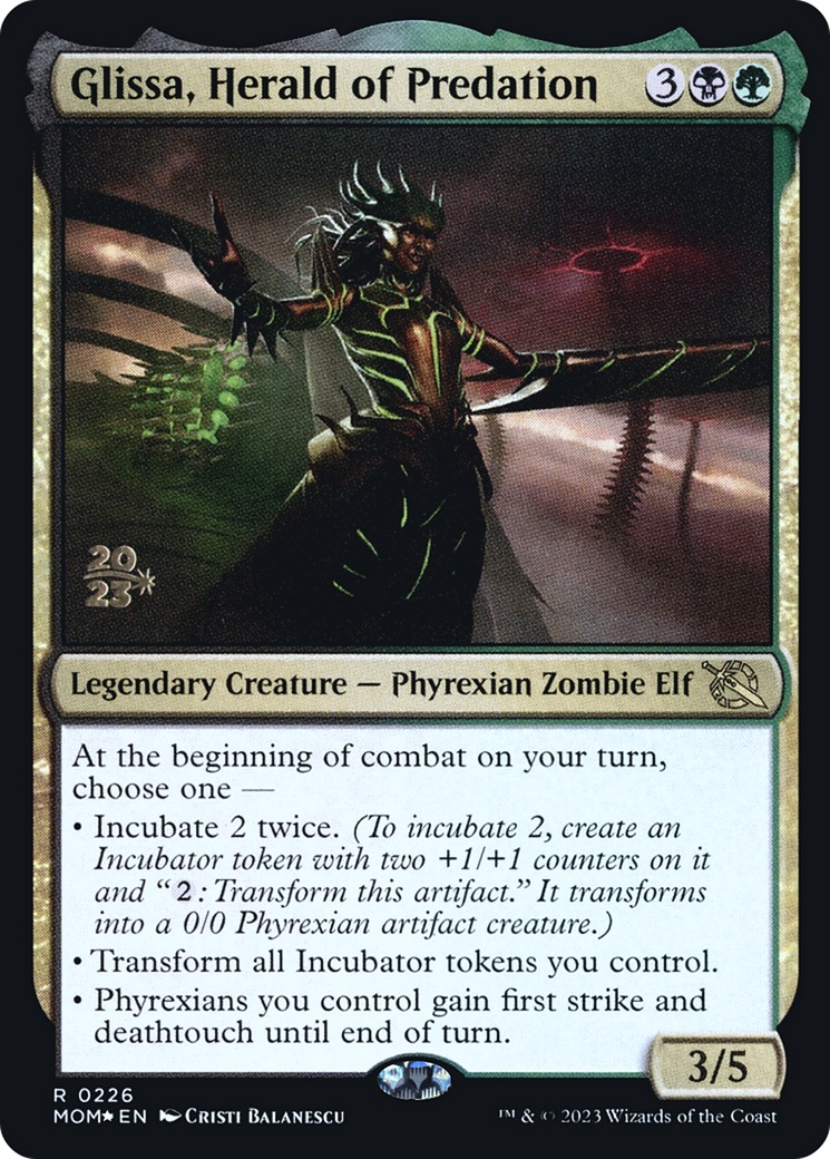 Glissa, Herald of Predation [March of the Machine Prerelease Promos] | Event Horizon Hobbies CA