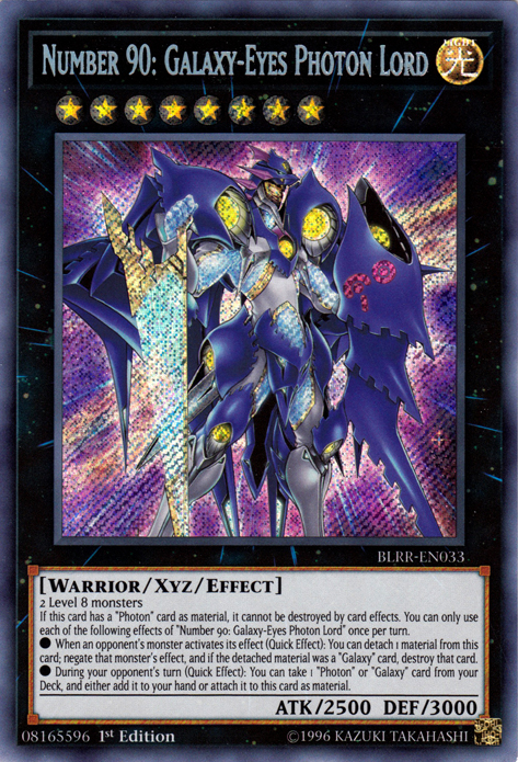 Number 90: Galaxy-Eyes Photon Lord [BLRR-EN033] Secret Rare | Event Horizon Hobbies CA