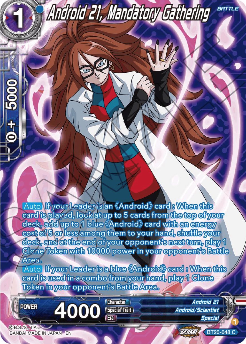 Android 21, Mandatory Gathering (Silver Foil) (BT20-048) [Power Absorbed] | Event Horizon Hobbies CA