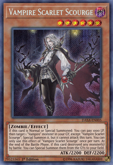 Vampire Scarlet Scourge [DASA-EN005] Secret Rare | Event Horizon Hobbies CA