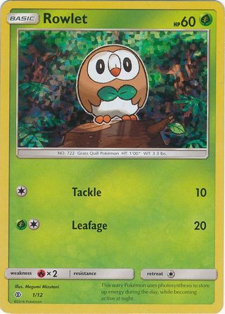 Rowlet (1/12) [McDonald's Promos: 2017 Collection] | Event Horizon Hobbies CA