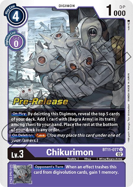 Chikurimon [BT11-077] [Dimensional Phase Pre-Release Promos] | Event Horizon Hobbies CA