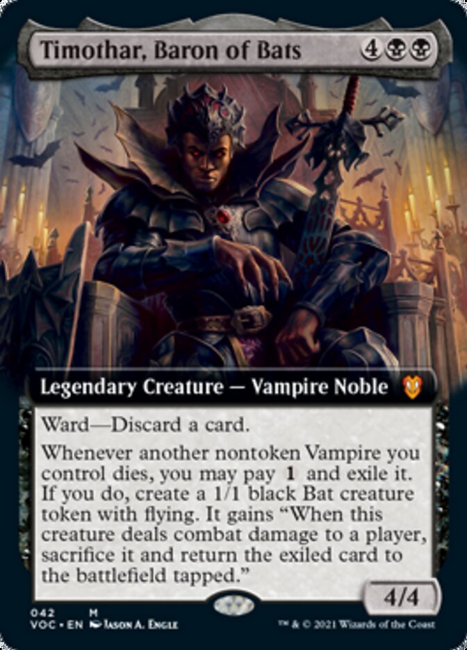 Timothar, Baron of Bats (Extended) [Innistrad: Crimson Vow Commander] | Event Horizon Hobbies CA