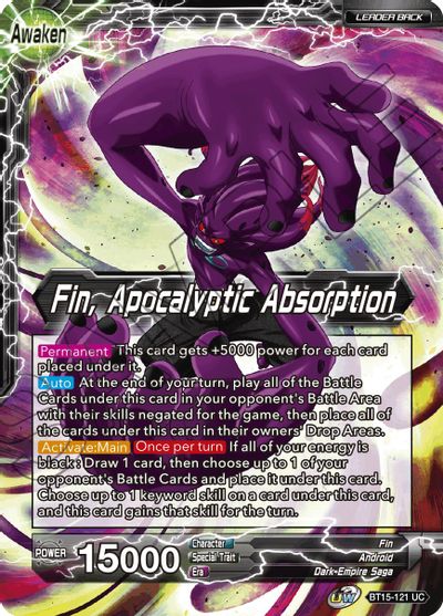 Fin // Fin, Apocalyptic Absorption (BT15-121) [Saiyan Showdown] | Event Horizon Hobbies CA