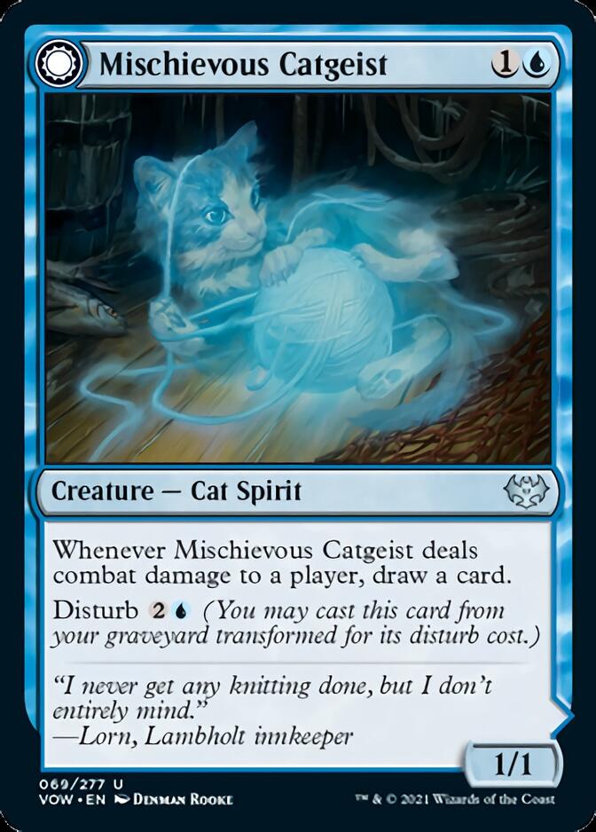 Mischievous Catgeist // Catlike Curiosity [Innistrad: Crimson Vow] | Event Horizon Hobbies CA