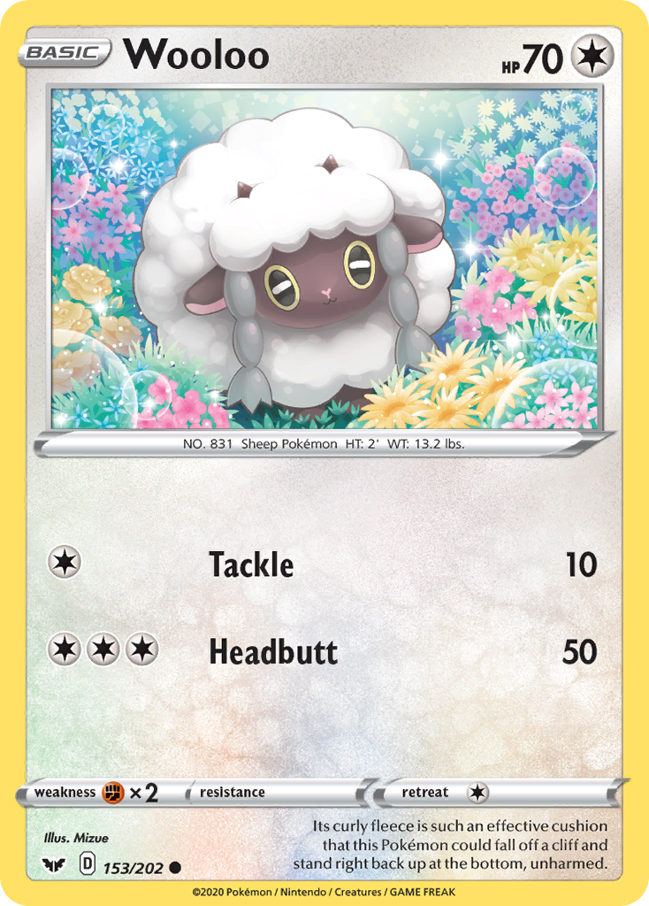 Wooloo (153/202) [Sword & Shield: Base Set] | Event Horizon Hobbies CA