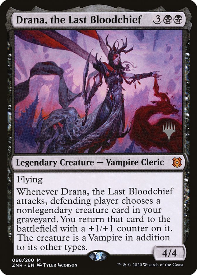 Drana, the Last Bloodchief (Promo Pack) [Zendikar Rising Promos] | Event Horizon Hobbies CA