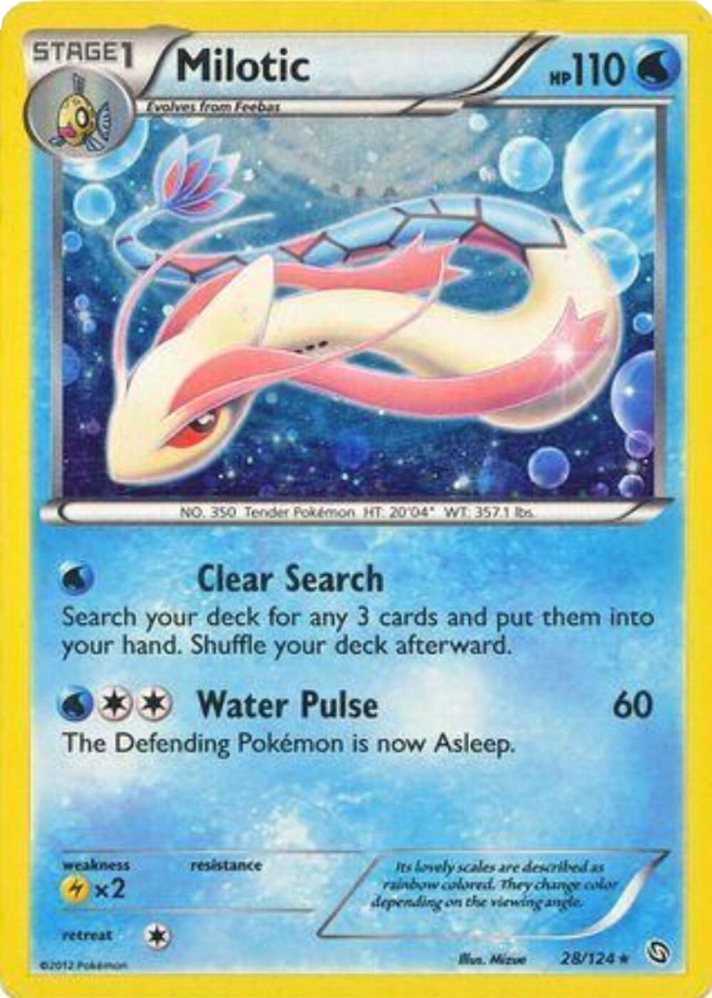 Milotic (28/124) (Cosmos Holo) [Black & White: Dragons Exalted] | Event Horizon Hobbies CA