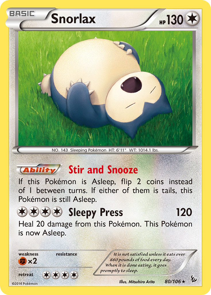 Snorlax (80/106) [XY: Flashfire] | Event Horizon Hobbies CA