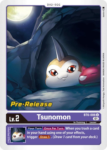 Tsunomon [BT6-006] [Double Diamond Pre-Release Cards] | Event Horizon Hobbies CA