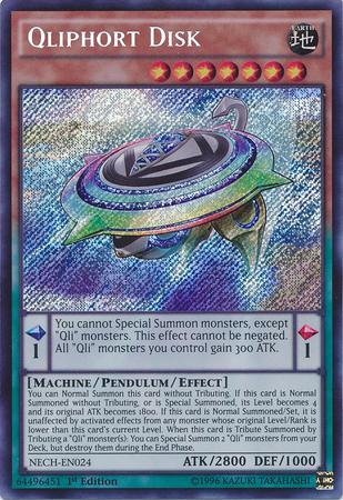 Qliphort Disk [NECH-EN024] Secret Rare | Event Horizon Hobbies CA