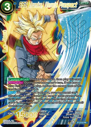 SS2 Trunks, Heroic Prospect (Gold Stamped) (P-219) [Mythic Booster] | Event Horizon Hobbies CA