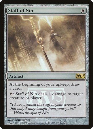 Staff of Nin [Magic 2013 Promos] | Event Horizon Hobbies CA