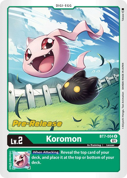 Koromon [BT7-004] [Next Adventure Pre-Release Cards] | Event Horizon Hobbies CA