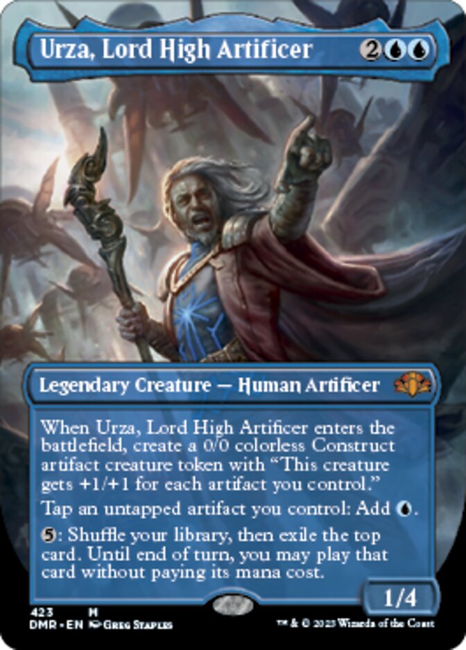 Urza, Lord High Artificer (Borderless Alternate Art) [Dominaria Remastered] | Event Horizon Hobbies CA