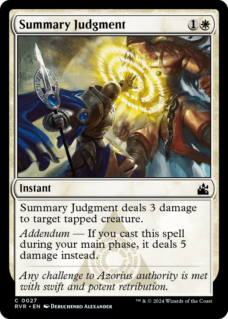 Summary Judgment [Ravnica Remastered] | Event Horizon Hobbies CA