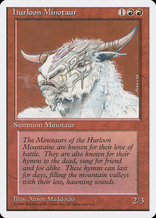 Hurloon Minotaur [Fourth Edition] | Event Horizon Hobbies CA