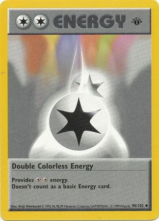 Double Colorless Energy (96/102) (Shadowless) [Base Set 1st Edition] | Event Horizon Hobbies CA