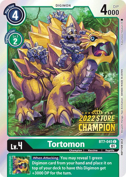 Tortomon [BT7-045] (2022 Store Champion) [Next Adventure Promos] | Event Horizon Hobbies CA