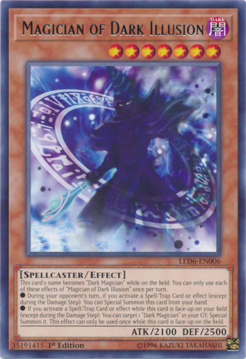 Magician of Dark Illusion [LED6-EN006] Rare | Event Horizon Hobbies CA