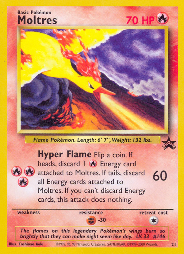 Moltres (21) [Wizards of the Coast: Black Star Promos] | Event Horizon Hobbies CA