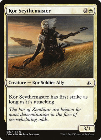 Kor Scythemaster [Oath of the Gatewatch] | Event Horizon Hobbies CA