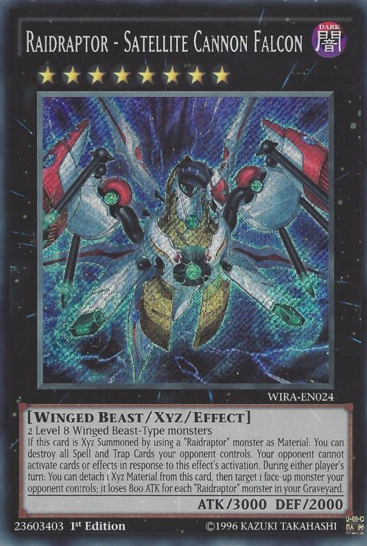 Raidraptor - Satellite Cannon Falcon [WIRA-EN024] Secret Rare | Event Horizon Hobbies CA