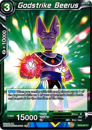 Godstrike Beerus (BT6-057) [Destroyer Kings] | Event Horizon Hobbies CA