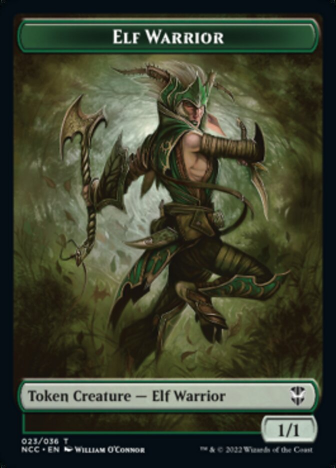 Elf Warrior // Wurm Double-sided Token [Streets of New Capenna Commander Tokens] | Event Horizon Hobbies CA